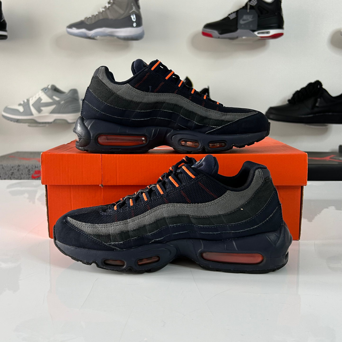 Nike Air Max 95 'Logo Navy Orange' UK 7