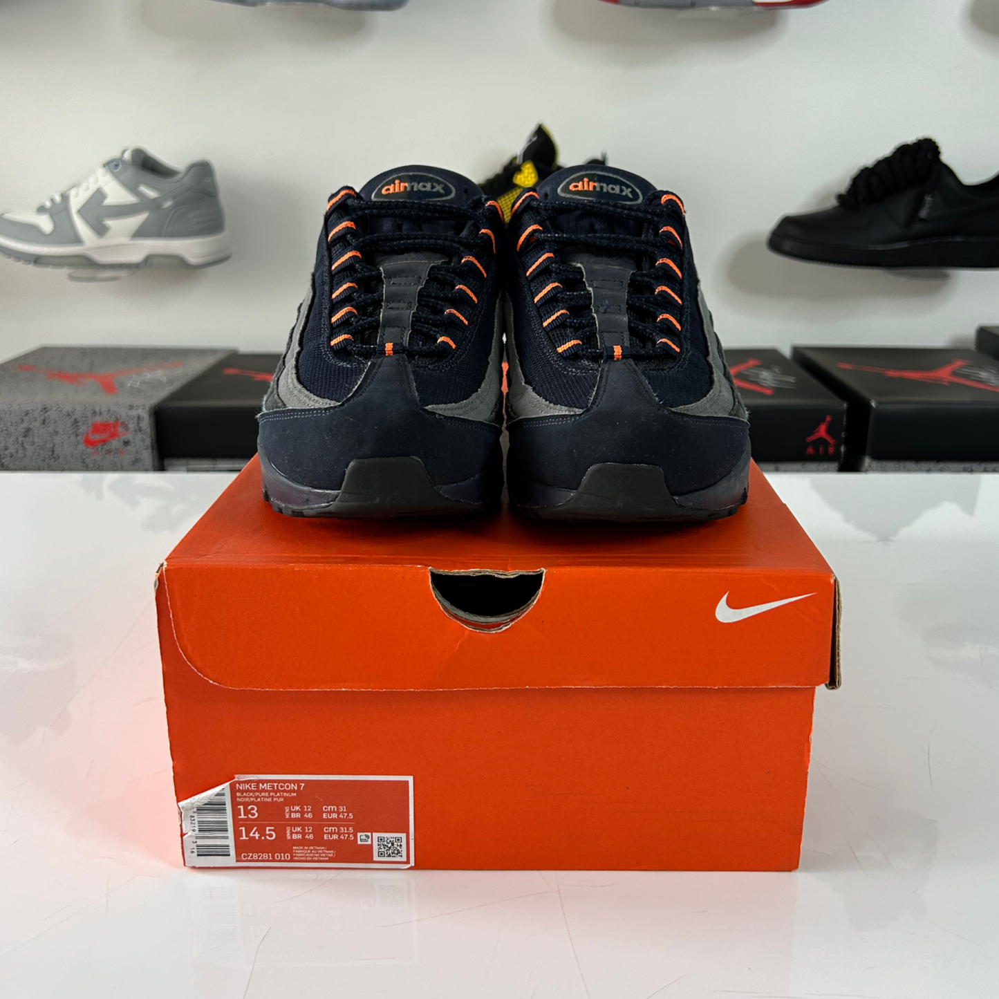 Nike Air Max 95 'Logo Navy Orange' UK 7