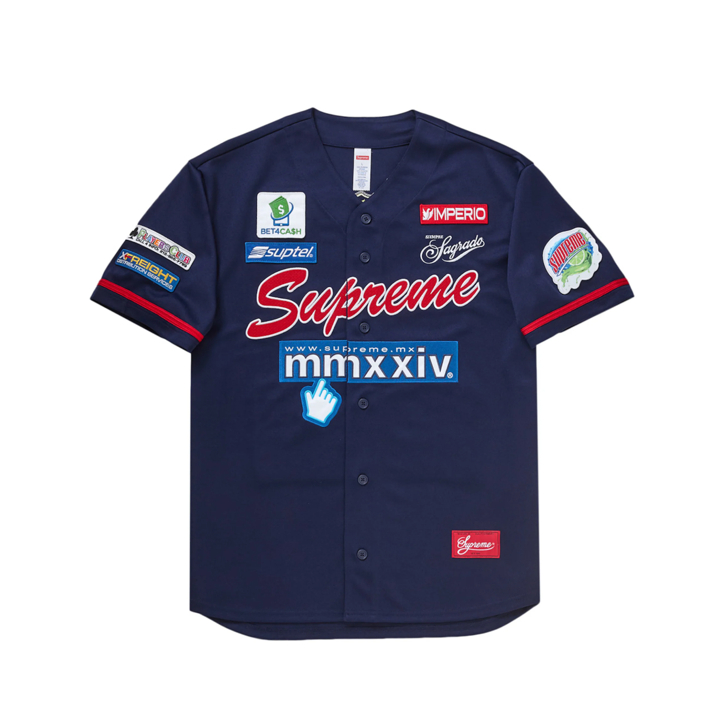 Supreme 'Chosen One' Baseball Jersey Navy