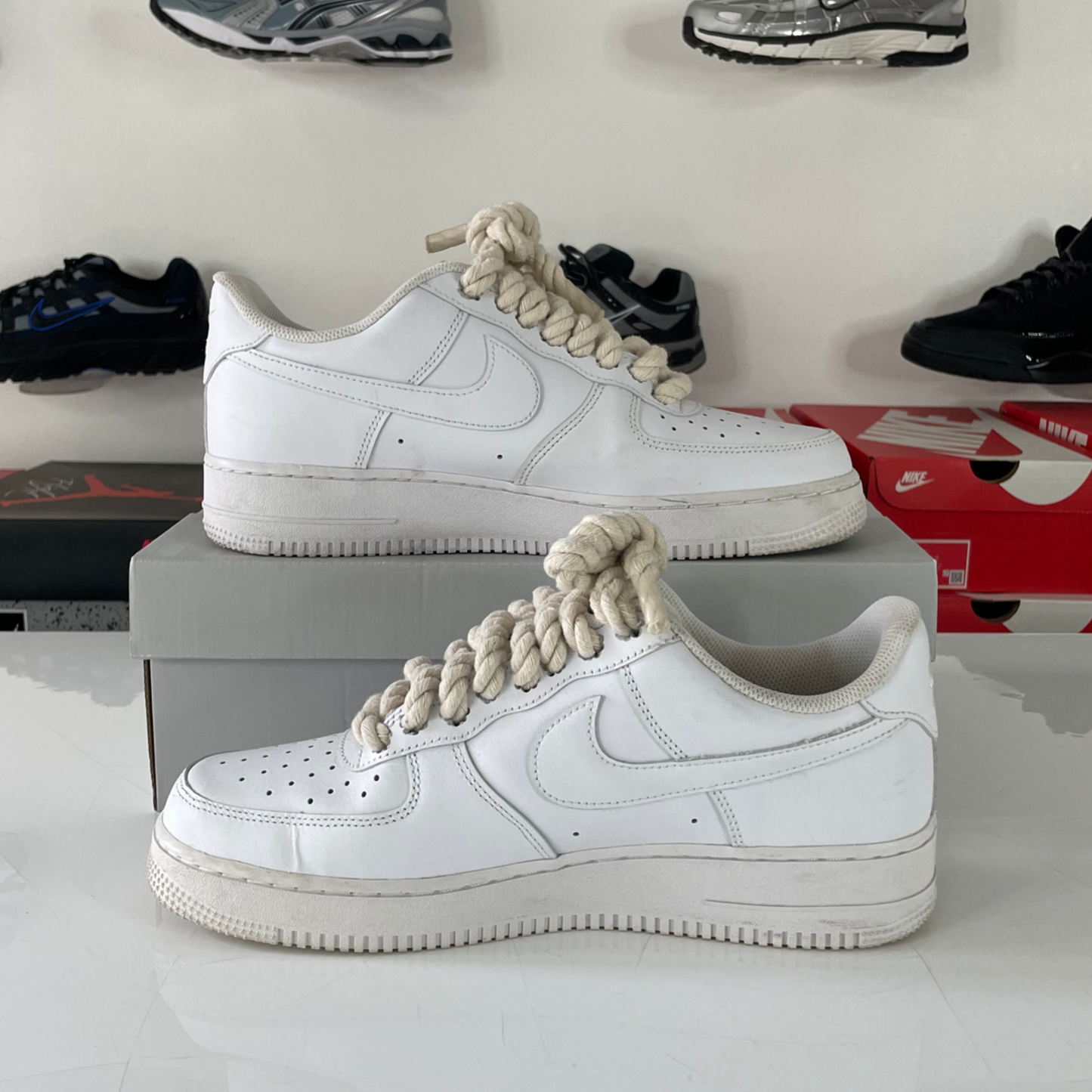 Nike Air Force 1 Low Rope 'White' UK 9.5