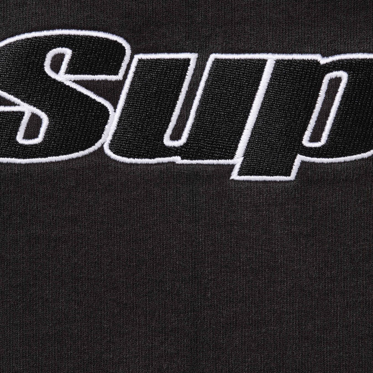 Supreme 'Overlock' Hooded Sweatshirt Black