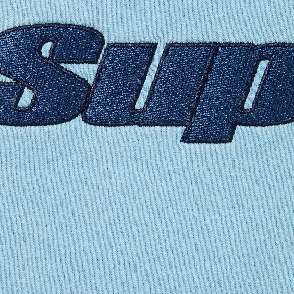 Supreme 'Overlock' Hooded Sweatshirt Blue