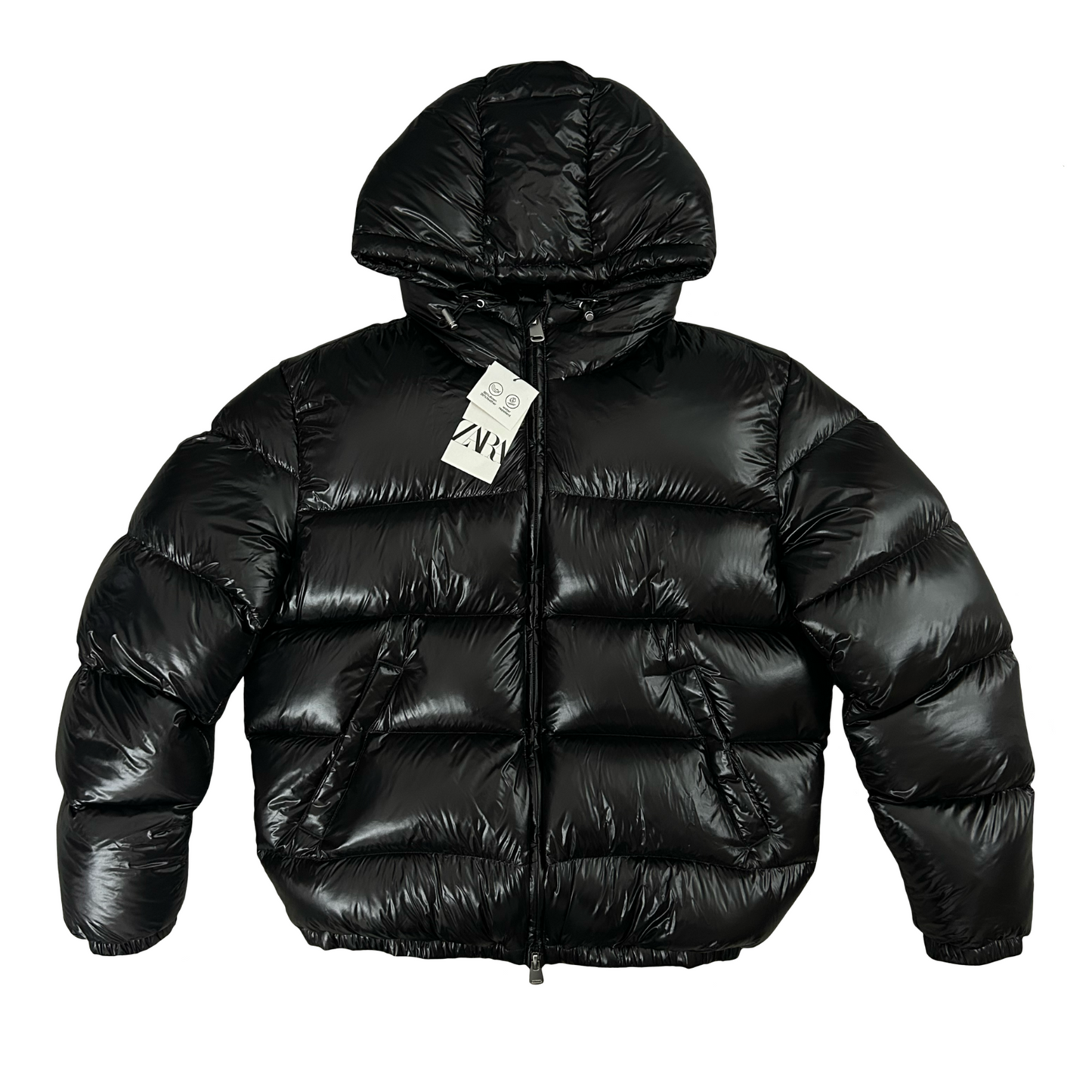 Zara Glossed Puffer 'Black'