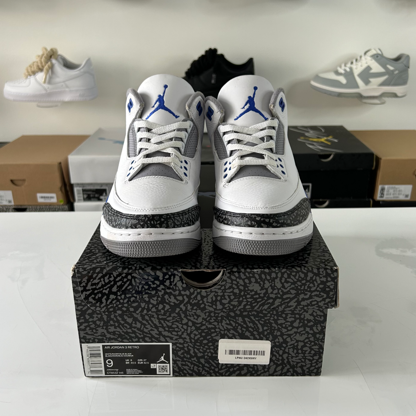 Air Jordan 3 Retro 'Racer Blue' UK 8