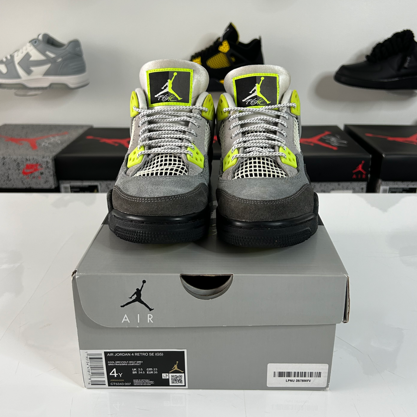 Air Jordan 4 Retro 'SE 95 Neon' (GS) UK 3.5