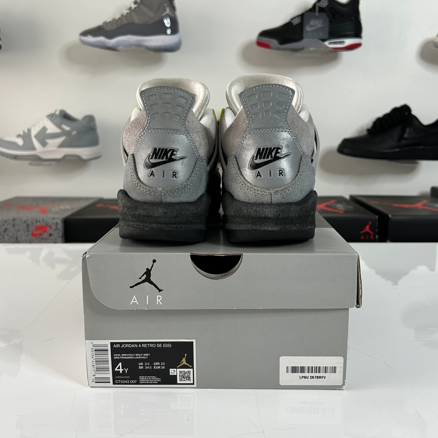 Air Jordan 4 Retro 'SE 95 Neon' (GS) UK 3.5