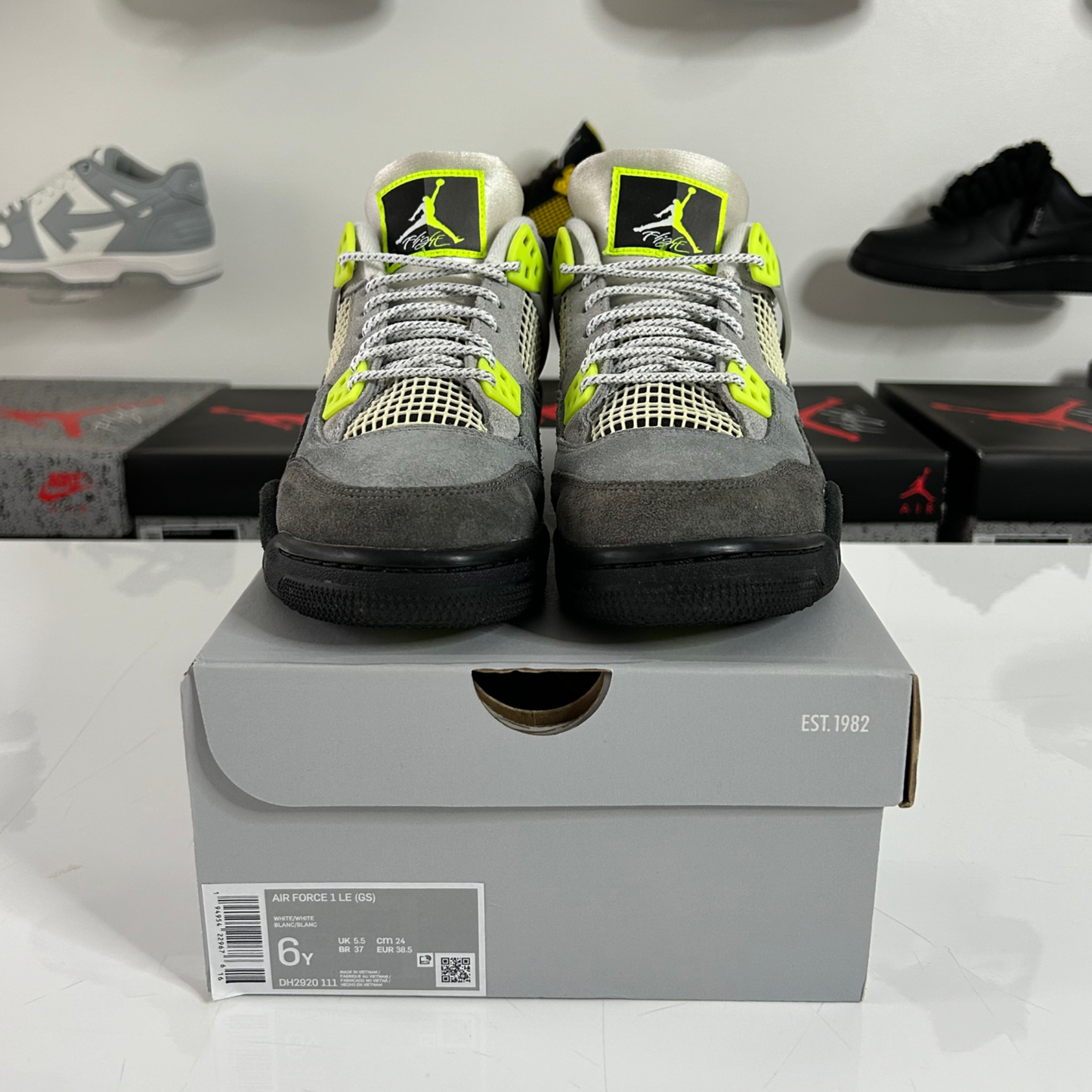 Air Jordan 4 Retro 'SE 95 Neon' (GS) UK 5.5