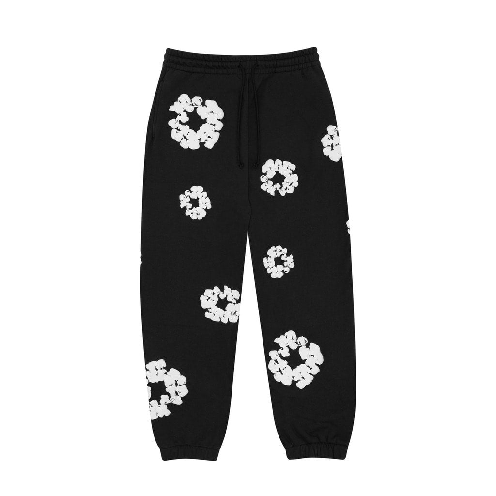 Denim Tears Cotton Wreath Sweatpants Black