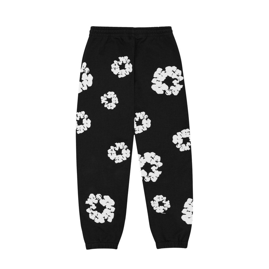 Denim Tears Cotton Wreath Sweatpants Black