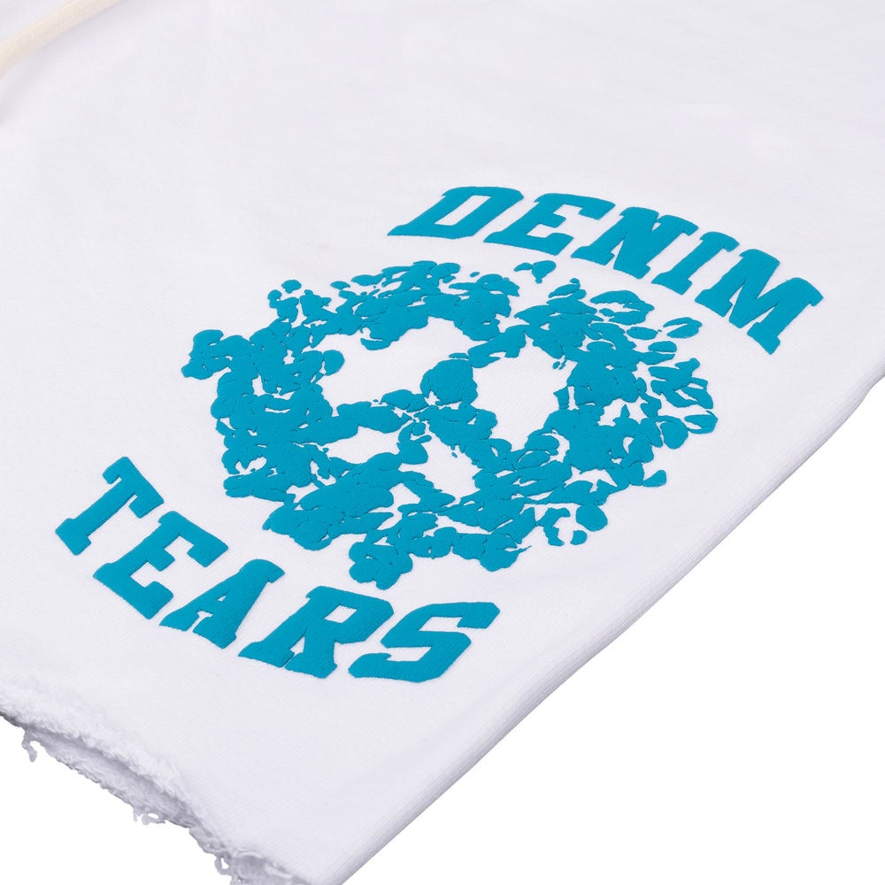 Denim Tears University Sweat Shorts White