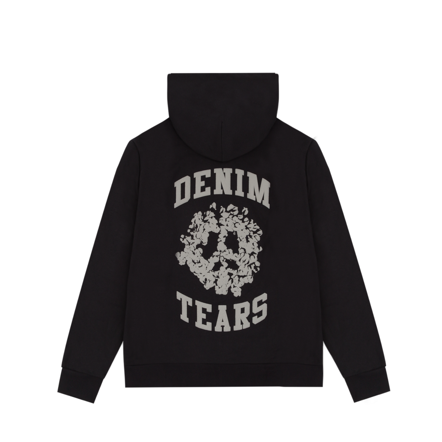 Denim Tears University Zip Hoodie Black