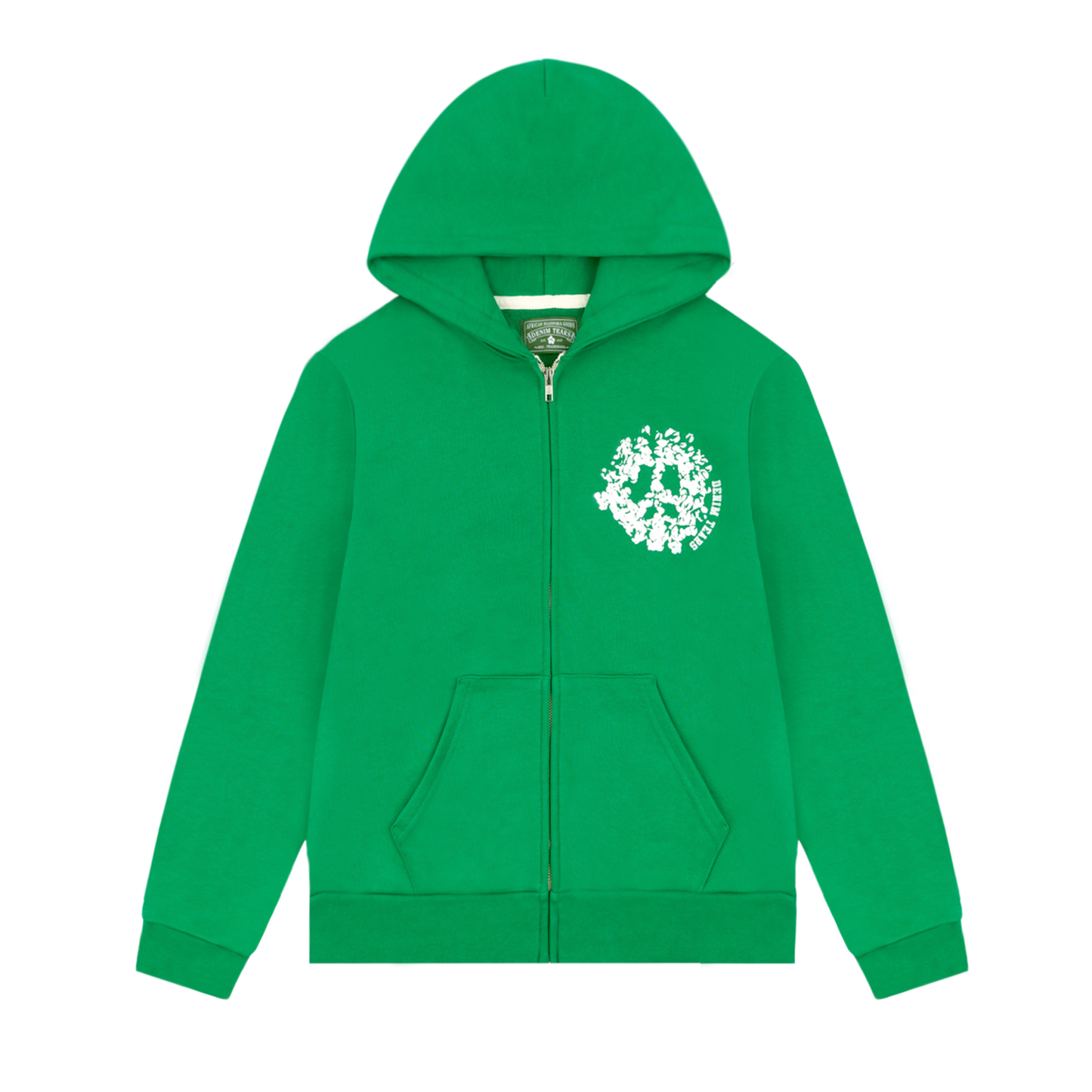 Denim Tears University Zip Hoodie Green