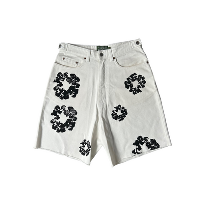 Denim Tears Wreath Sweat Shorts White Size M