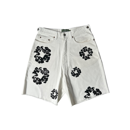 Denim Tears Wreath Sweat Shorts White Size M