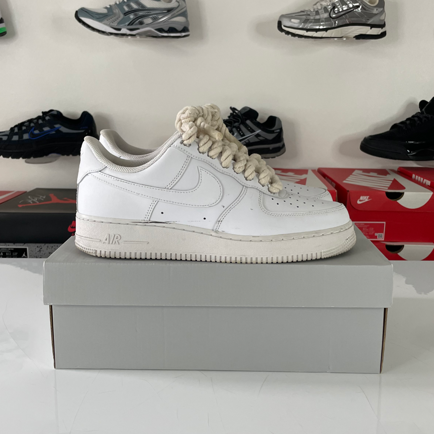 Nike Air Force 1 Low Rope 'White' UK 9.5