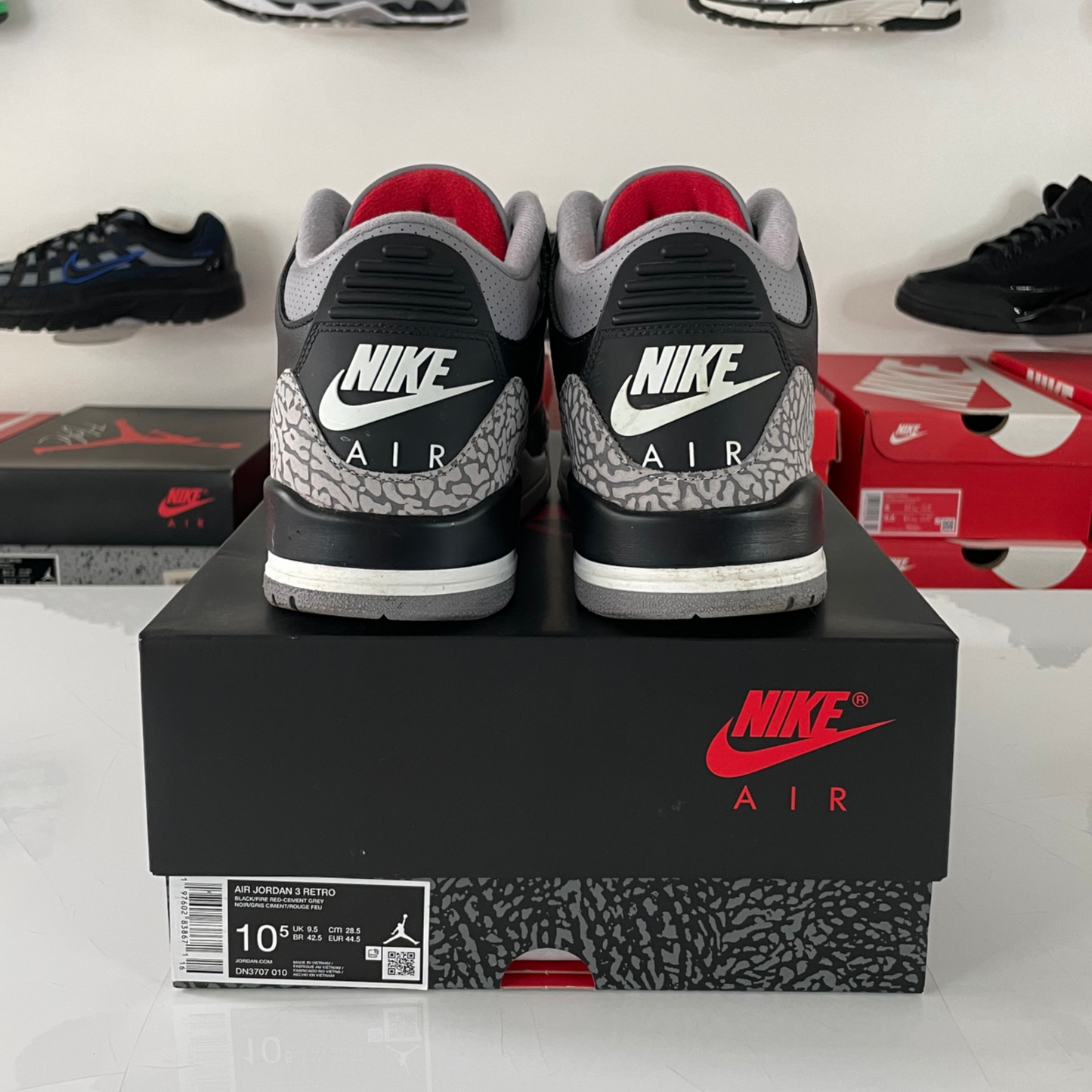Jordan 3 Retro OG 'Black Cement' UK 9.5