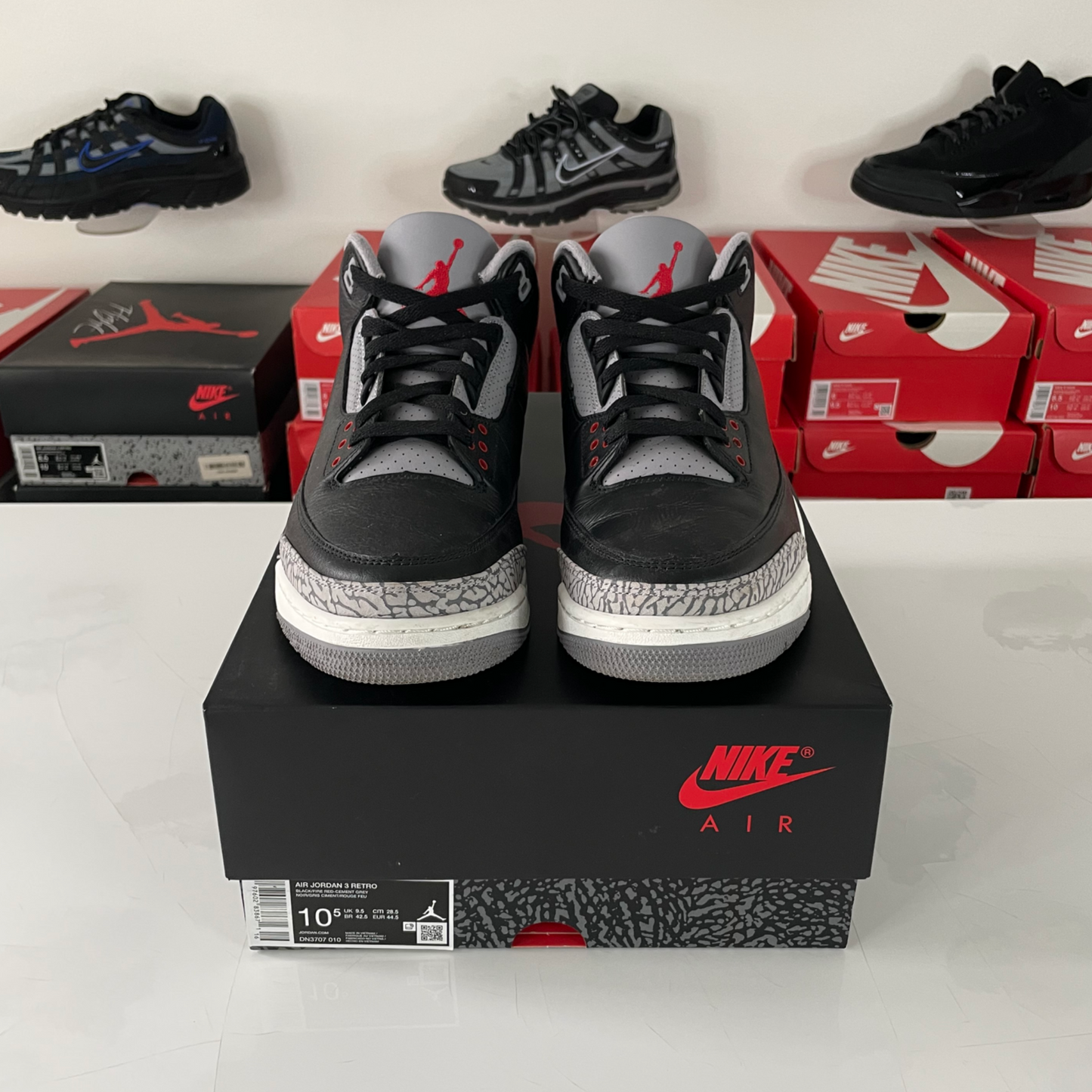 Jordan 3 Retro OG 'Black Cement' UK 9.5