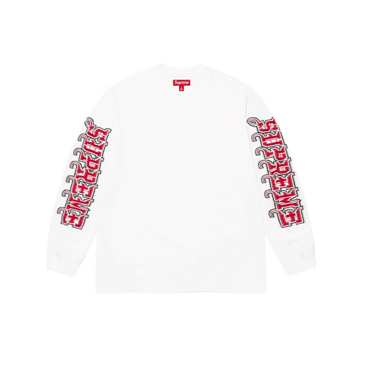 Supreme 'Intarsia' Long Sleeve Top White