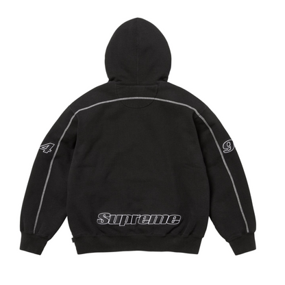 Supreme 'Overlock' Hooded Sweatshirt Black