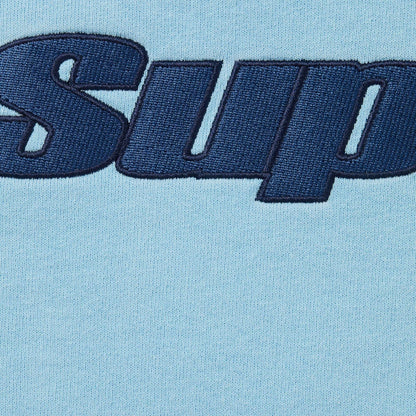 Supreme 'Overlock' Hooded Sweatshirt Blue