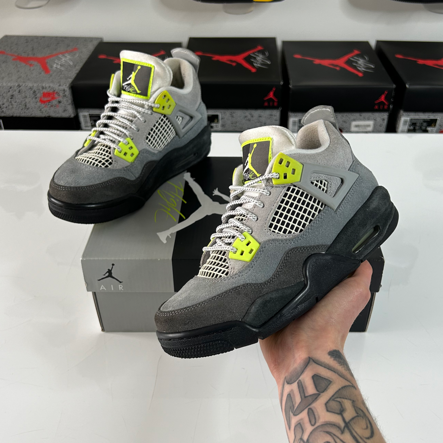 Air Jordan 4 Retro 'SE 95 Neon' (GS) UK 3.5
