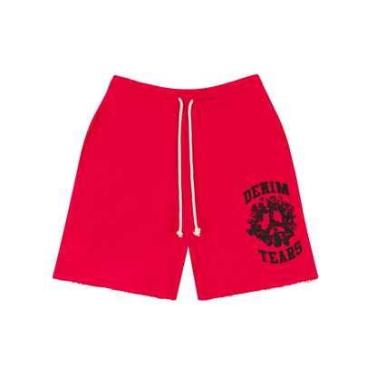 Denim Tears University Sweat Shorts Red